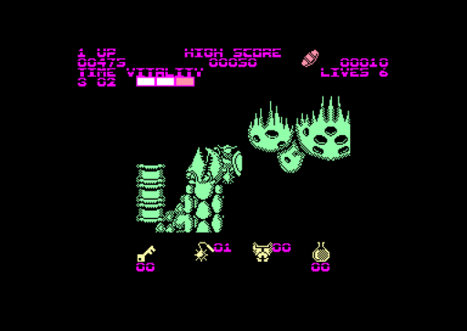 Black Tiger screenshot 4 for Amstrad CPC